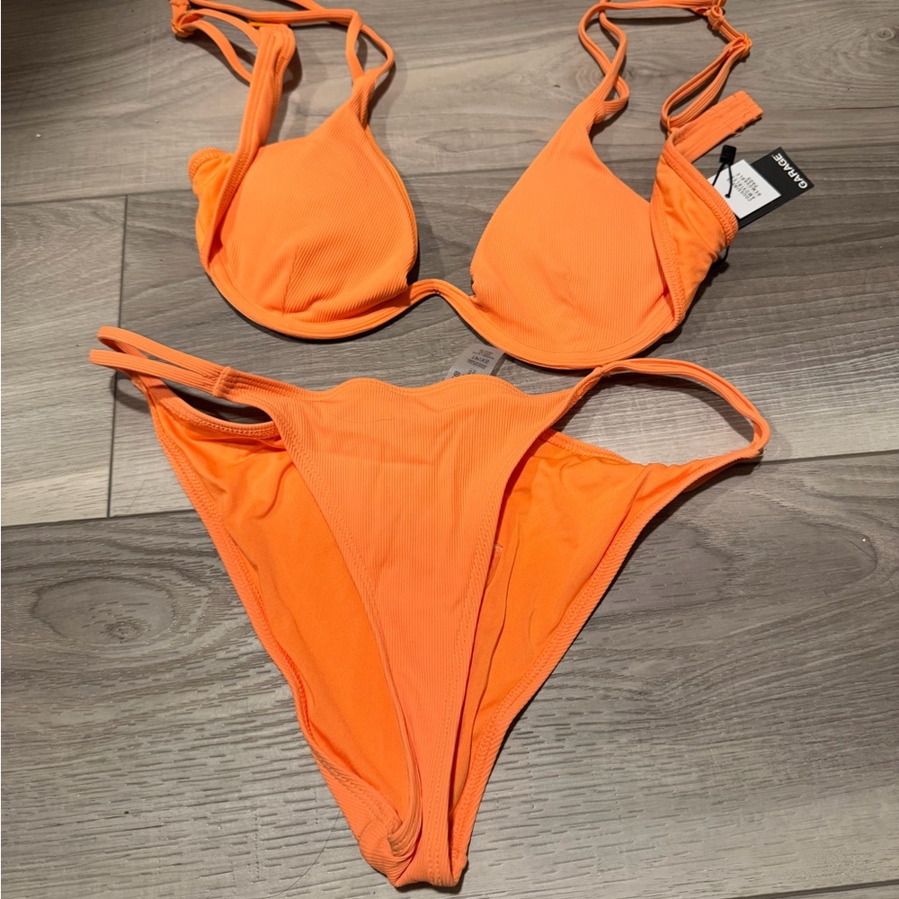 Garage Bright Orange Bikini Set